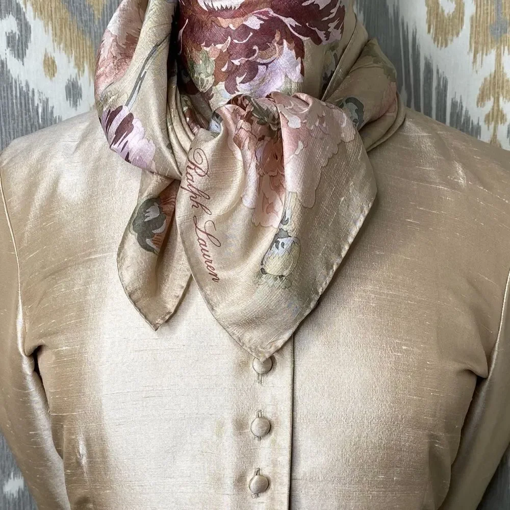 Ralph Lauren Golden Silk Dupioni Nehru Tunic Cocktail Jacket